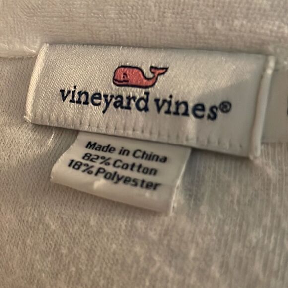 Vineyard Vines Women's Sweater Swimsuit Cover Up White Pink Size Medium - 💕🌻💕 - Picture 9 of 10